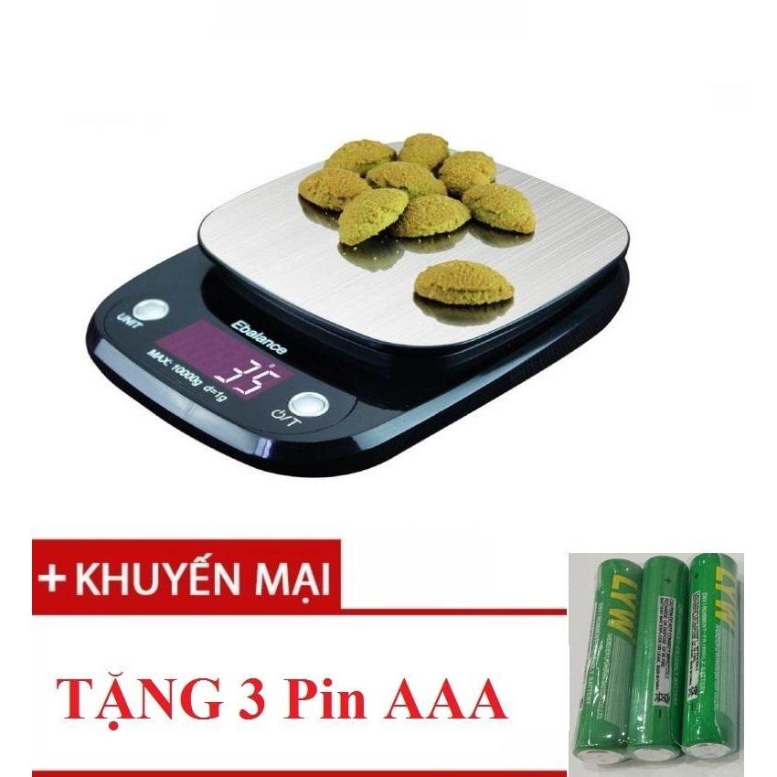 Cân nhà bếp điện tử Ebalance Kitchen Scale 10kg + tặng 2 pin 3A