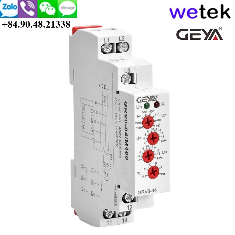 Geya GRV8 rơ le điện áp 3 pha dạng module rẻ nhất