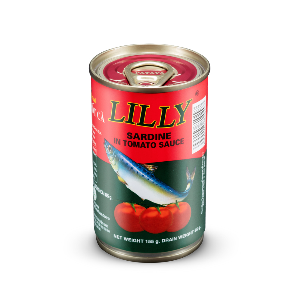 Cá hộp Lilly cá Trích sốt cà-Thung 100 lon