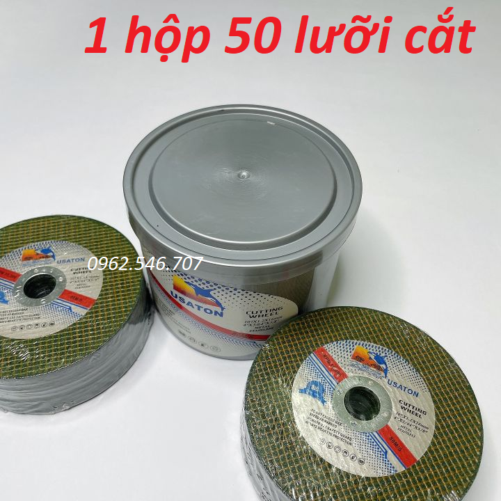 Đá cắt sắt nhãn hiệu con cá USATON, hộp 50 viên