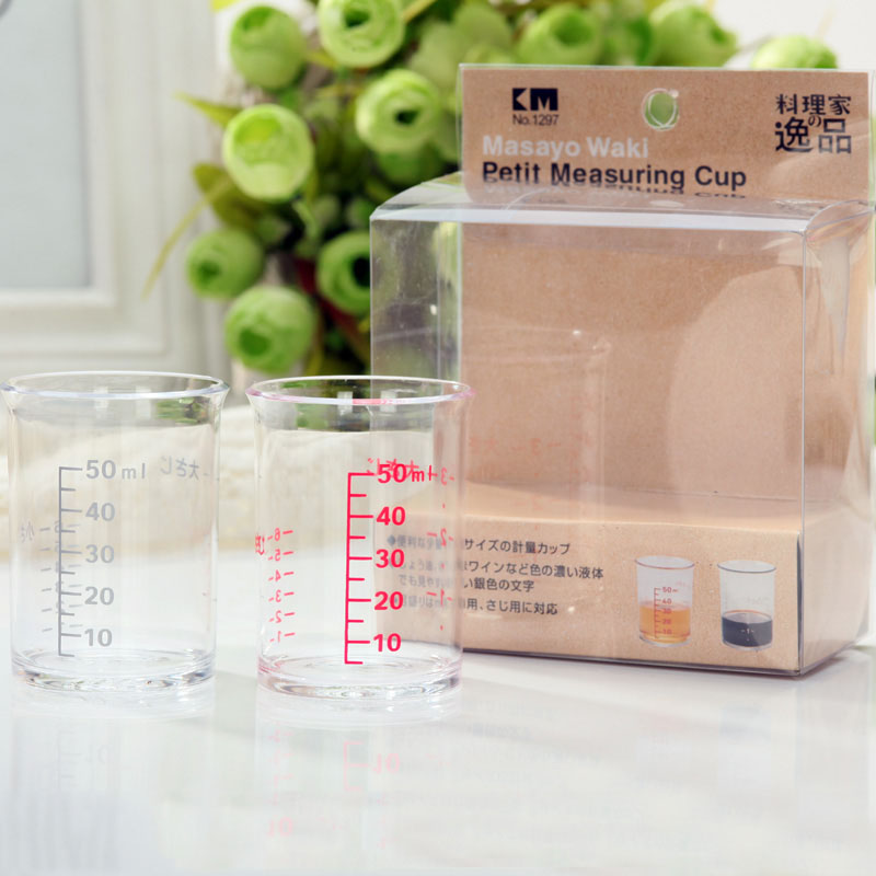 Bộ 2 cốc chia vạch 50ml KM-1297 hàng Nhật