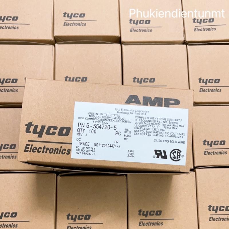 Hạt mạng AMP tyco Rj45 - hộp 100 hạt