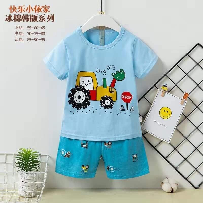 Bộ cotton xuất hàn cho bé