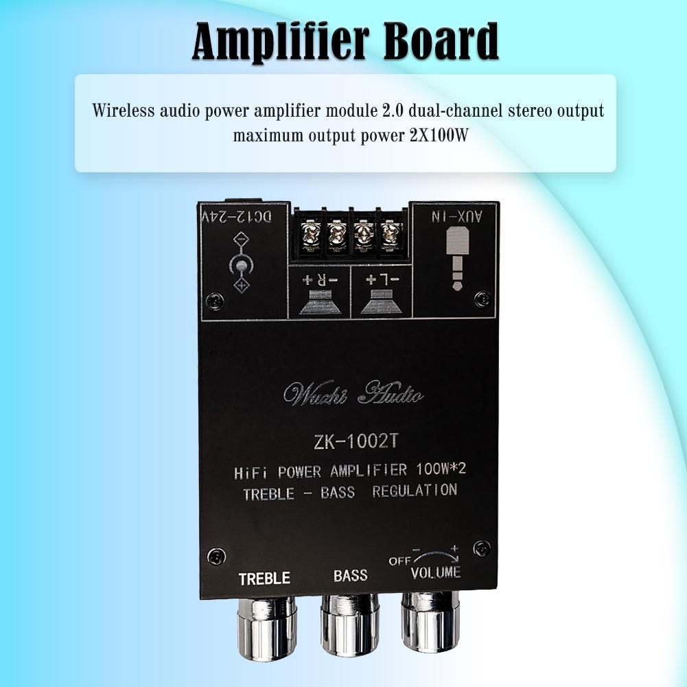 Bảng Mạch Khuếch Đại Âm Thanh ZK-1002T HIFI 2.0 Kênh 100Wx2 Chuyên Dụng