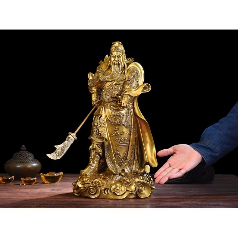 Tượng quan công vũ vân trường bằng đồng thau phong thủy Hồng Thắng