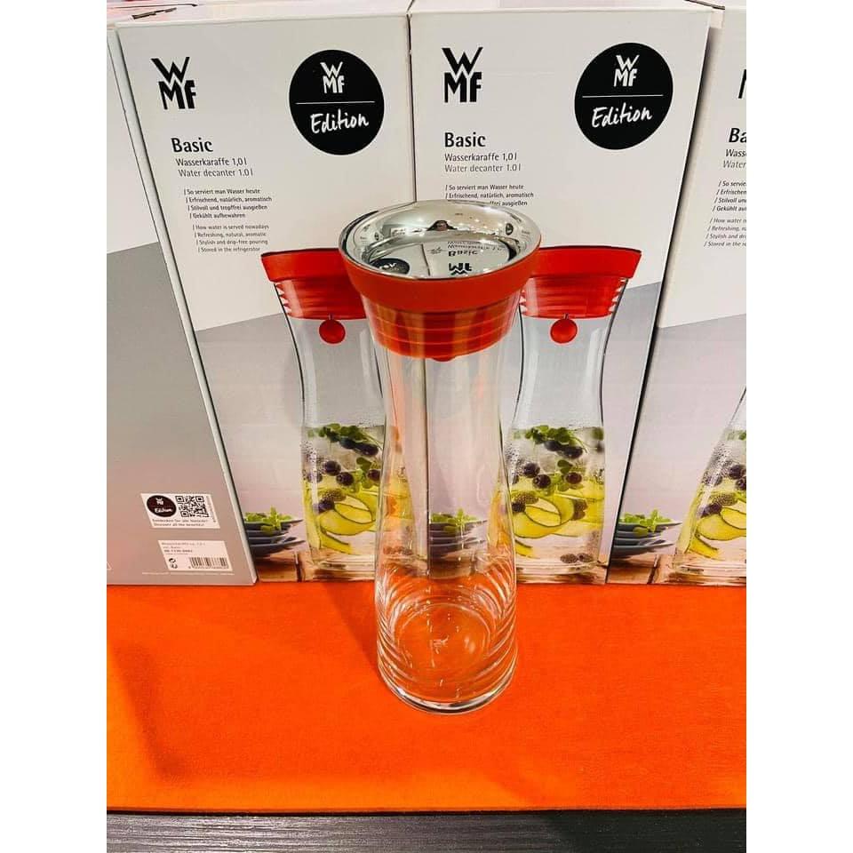 BÌNH NƯỚC THUỶ TINH WMF BASIC 1 lít MÀU ĐỎ SIÊU ĐẸP