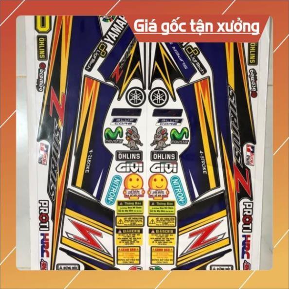 Tem rời sirius xanh đen chữ Z