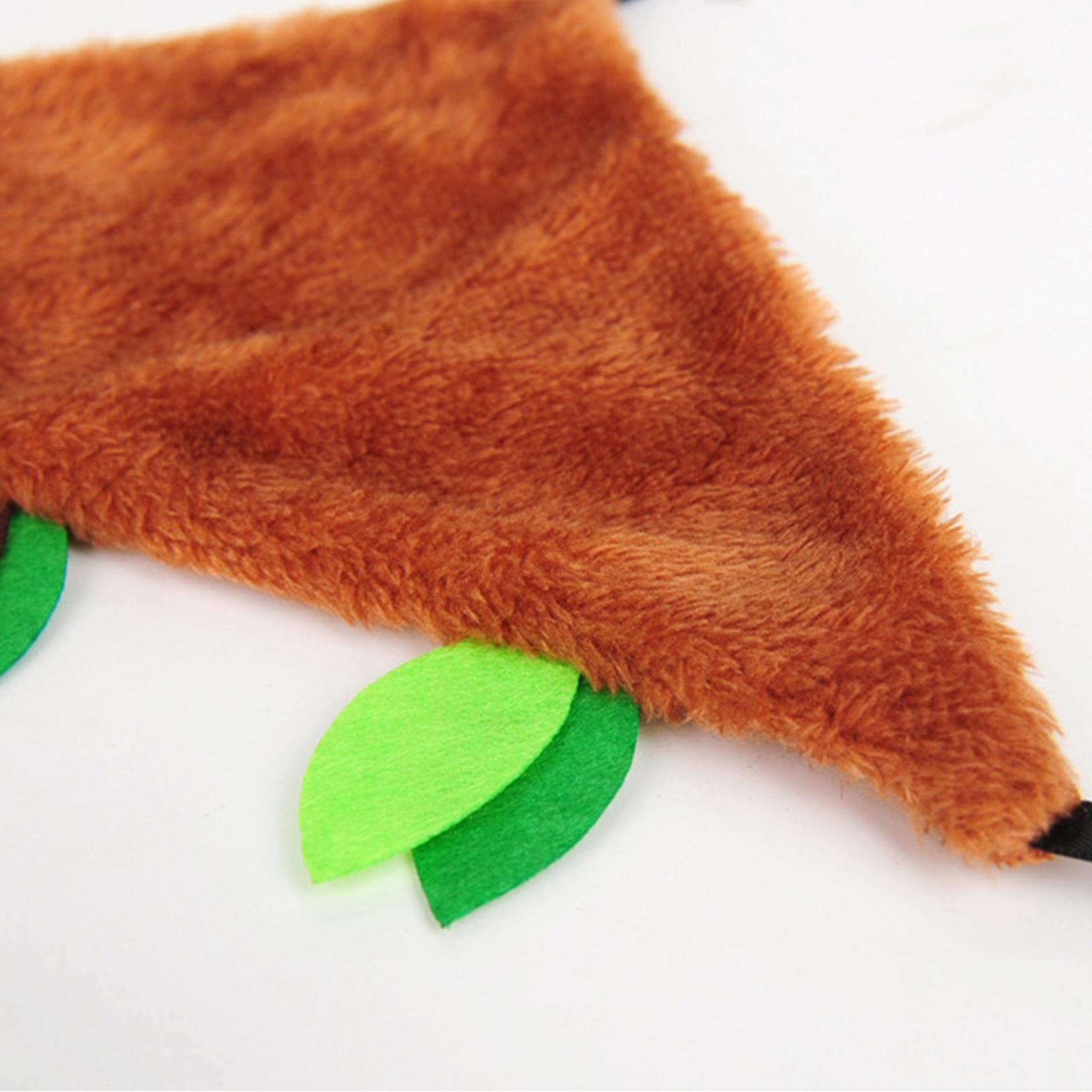 Plush Hamster Hammock Leaf Hanging Tunnel Cage for Ferret Squirrel Parrot