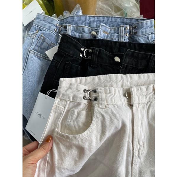 Quần jeans xuông chỉnh cạp