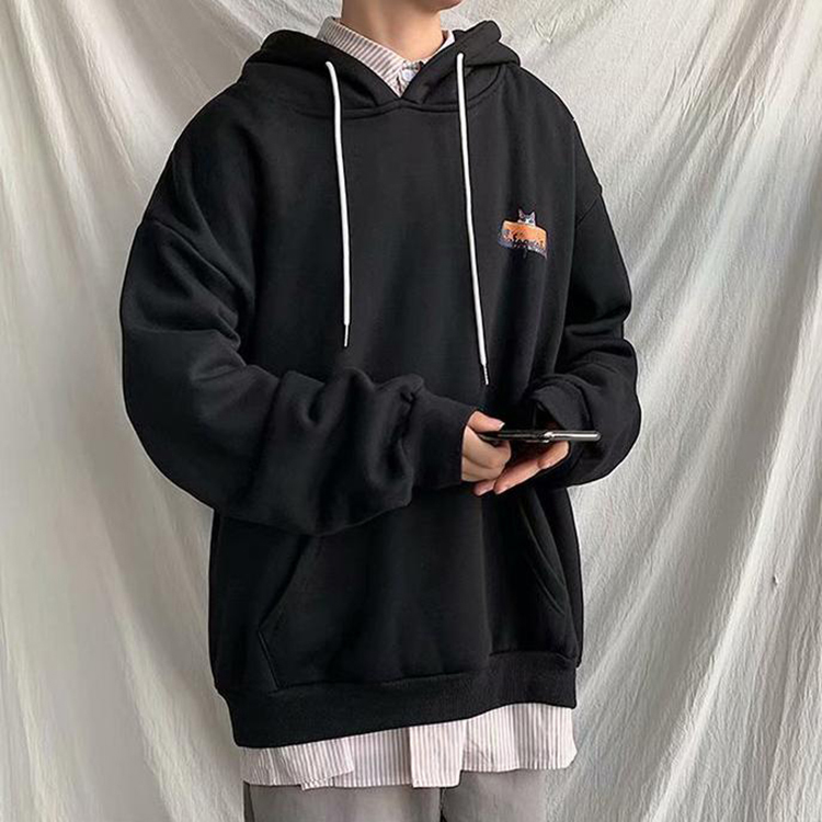 Áo Hoodie Phong Boutique Nỉ Bông Mèo Ngược ( unisex nam nữ đều mặc được)