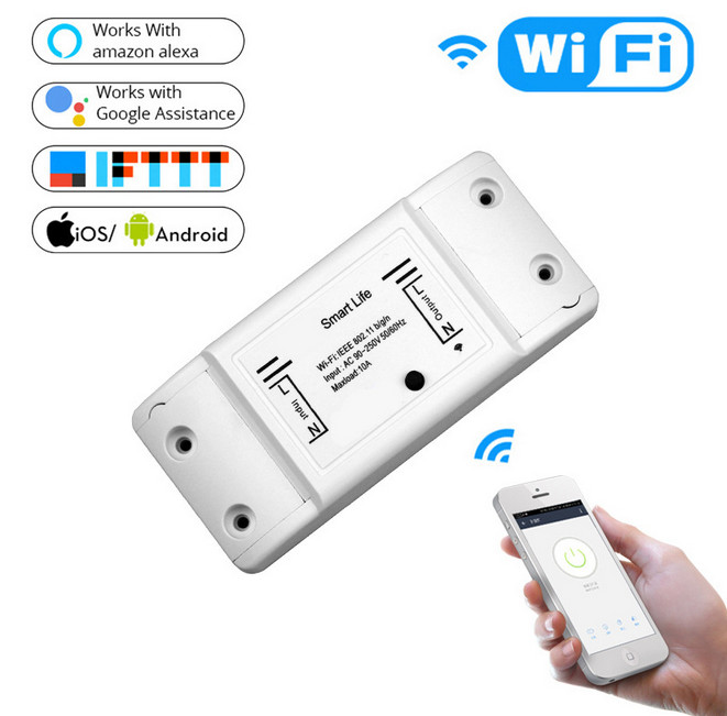 Công tắc điều khiển từ xa kết nối wifi/3G/4G Smart life phần mềm tiếng việt dễ sử dụng