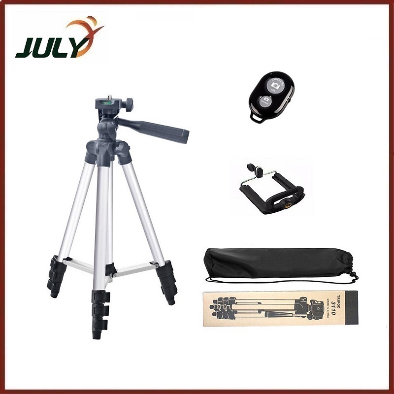 Chân máy ảnh Tripod 3110 tặng Giá kẹp điện thoại, Remote bluetooth và Túi đựng - JL - HÀNG CHÍNH HÃNG