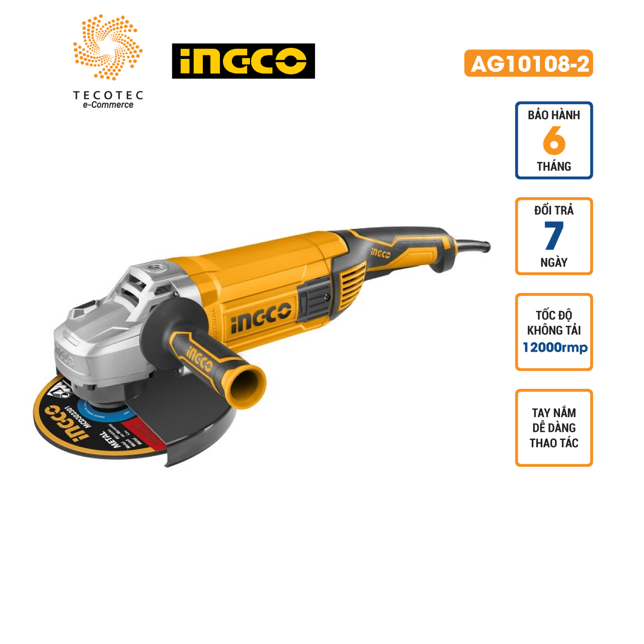 Máy mài góc INGCO AG10108-2