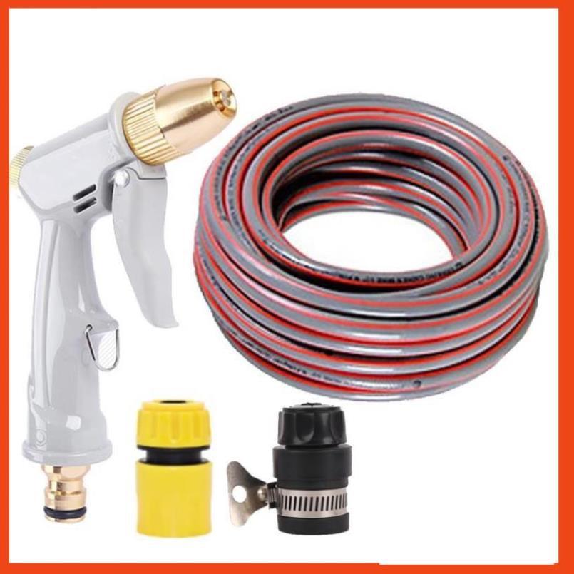 Bộ dây vòi xịt nước rửa xe, tưới cây tăng áp 3 lần, loại 20m 206846