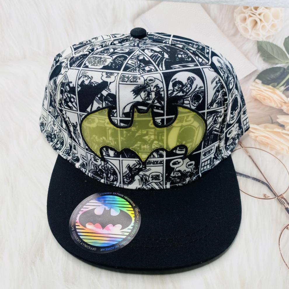 Nón snapback, mũ hiphop cho bé trai in hình batman siêu chất