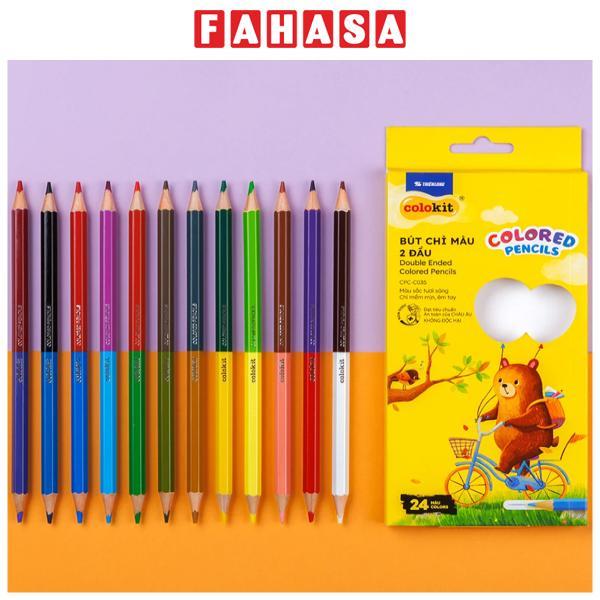 Hộp 12 Bút Chì Màu Hai Đầu - Double Ended Colored Pencils - Colokit CPC-C035