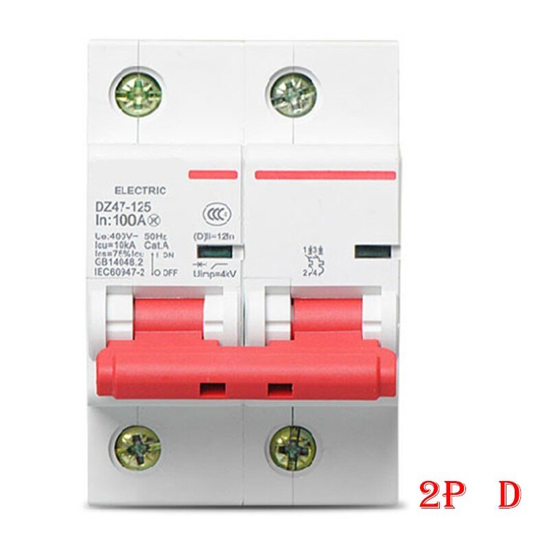 Cb đóng ngắt, aptomat 1 pha 2P 100A  400V