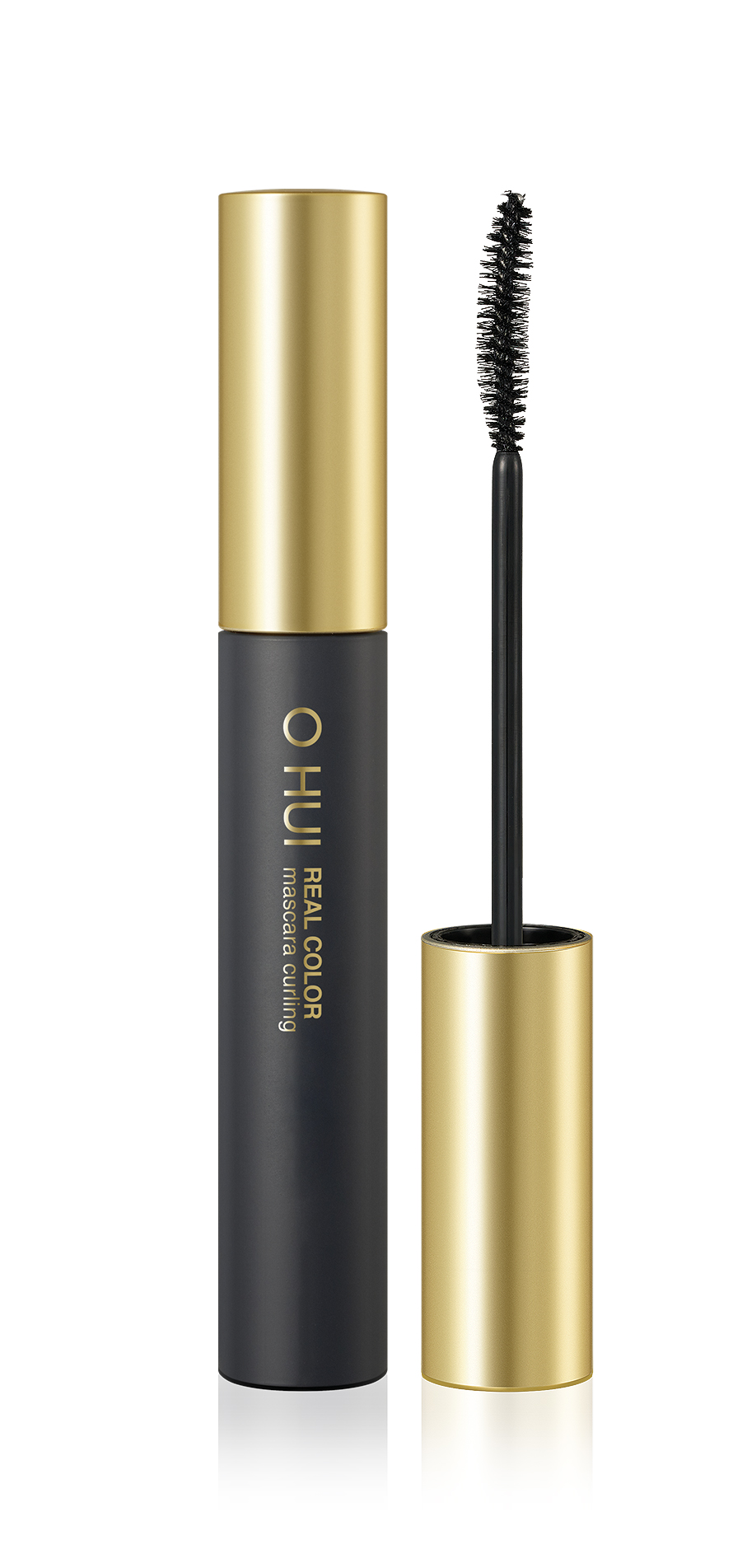 Mascara đầu cọ cong 3D làm dài &amp; cong mi bám mi nhẹ nhàng OHUI Real Color Mascara Curling Black (7g)