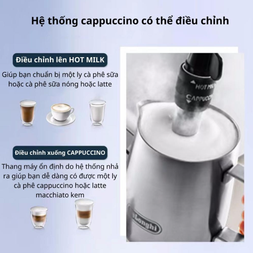 Máy pha cà phê Espresso Delonghi ECP35.31.W - HÀNG NHẬP KHẨU