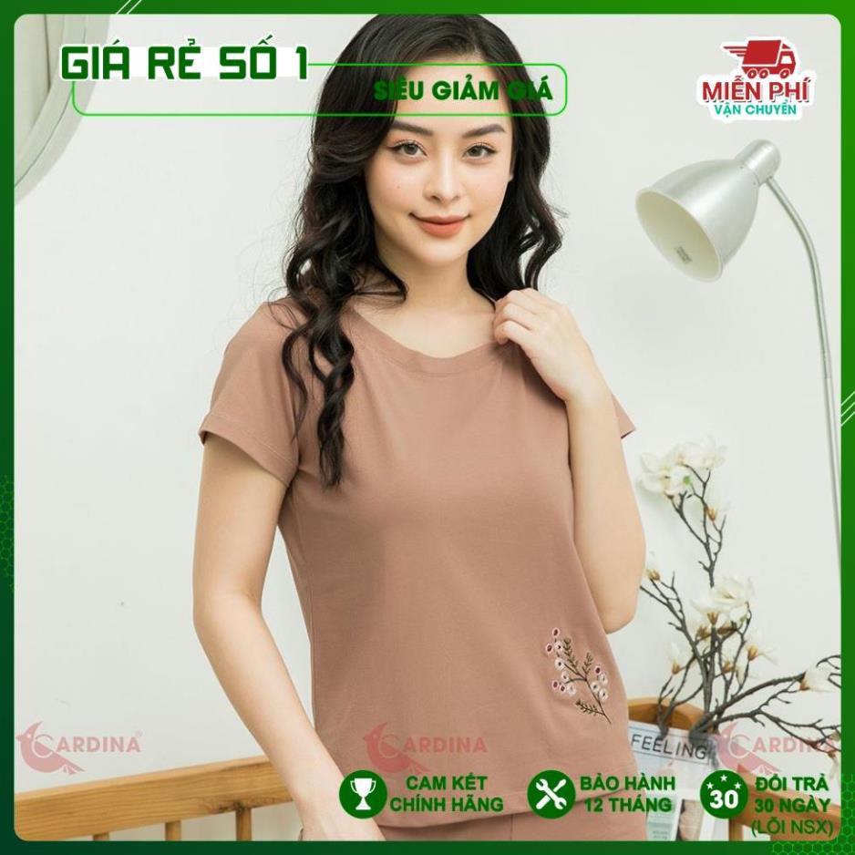 Đồ bộ đùi nữ thêu hoa chất Cotton sợi Tre Bamboo -