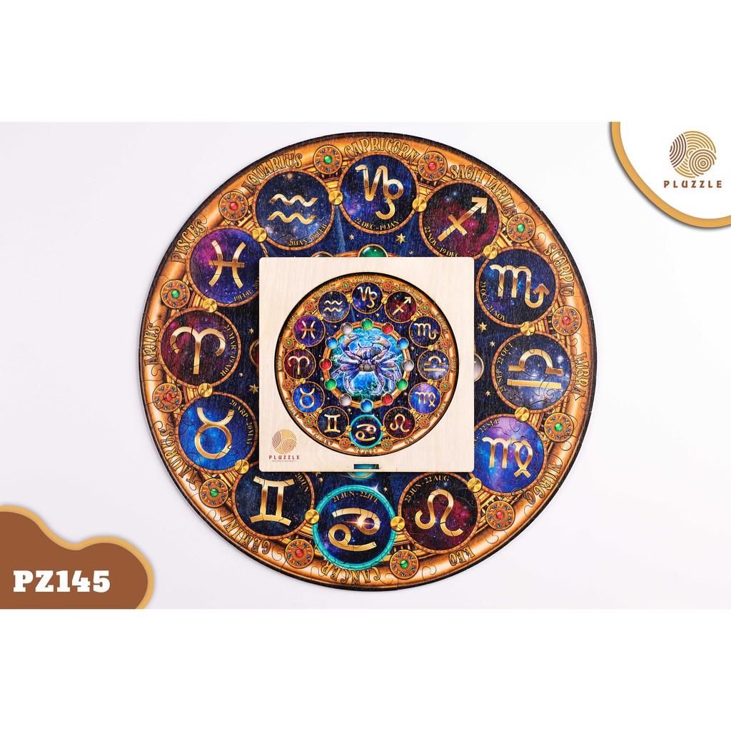 PLUZZLE Bộ xếp hình gỗ thông minh puzzle đồ chơi ghép hình 12 Cung Hoàng Đạo – Cung Cự Giải – PZ145