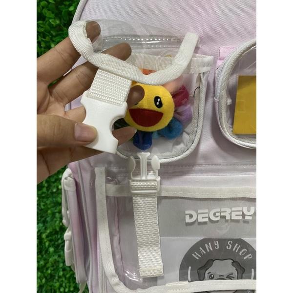 Balo Degrey hồng loang full tag hãng và giấy thơm hoa kiki kaikai || Hany shop