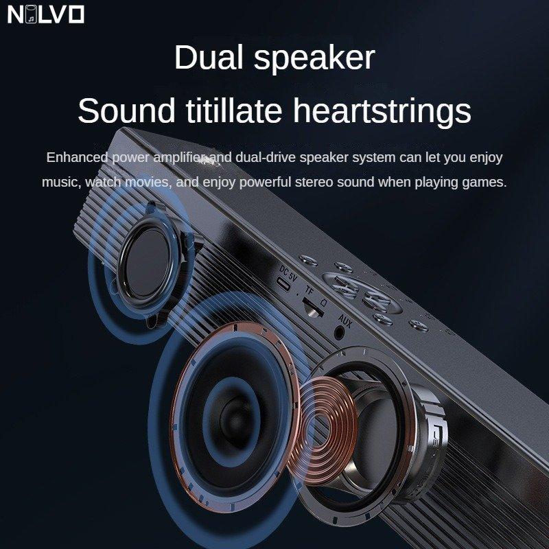 Loa thiết kế gương loa đen và trắng màn hình âm thanh nổi trên máy tính