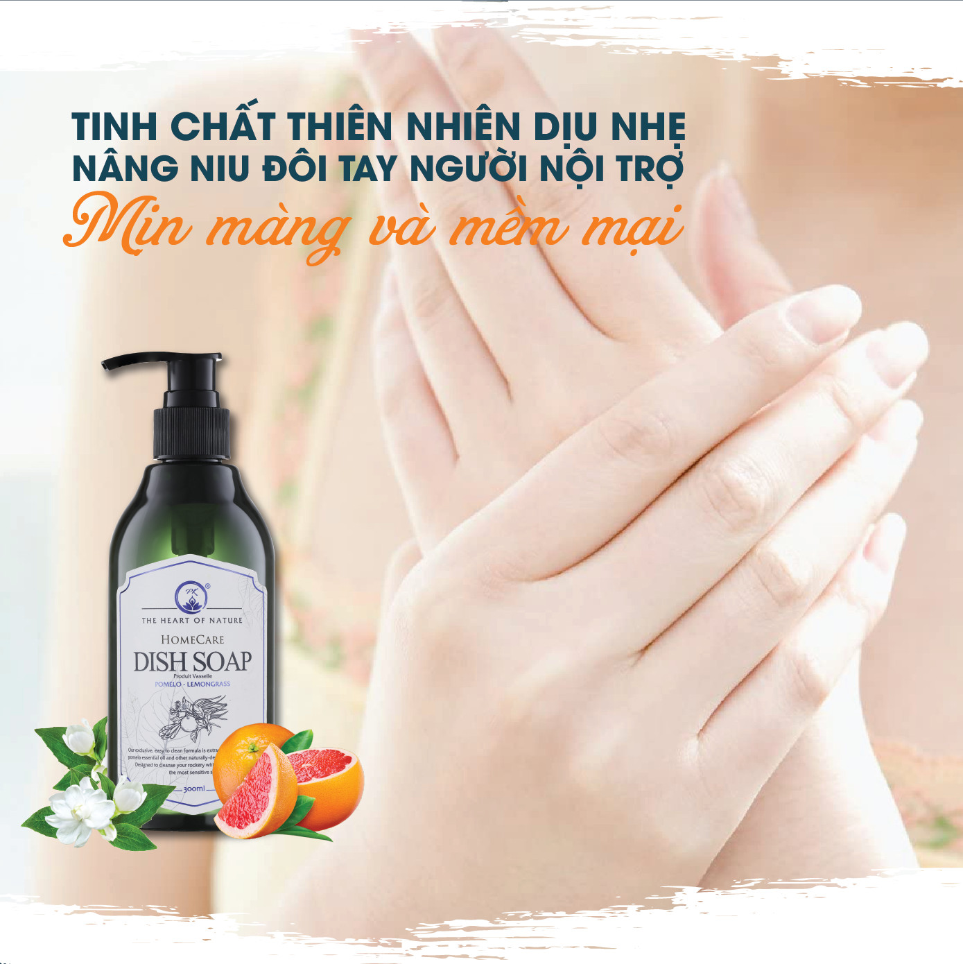 COMBO 3 Chai Nước Rửa Chén Tinh Dầu Thảo Mộc Hữu Cơ Organic PK 300ML - Hương thơm tinh dầu dịu nhẹ - Mềm mại cho da tay mẹ, an toàn cho bé.