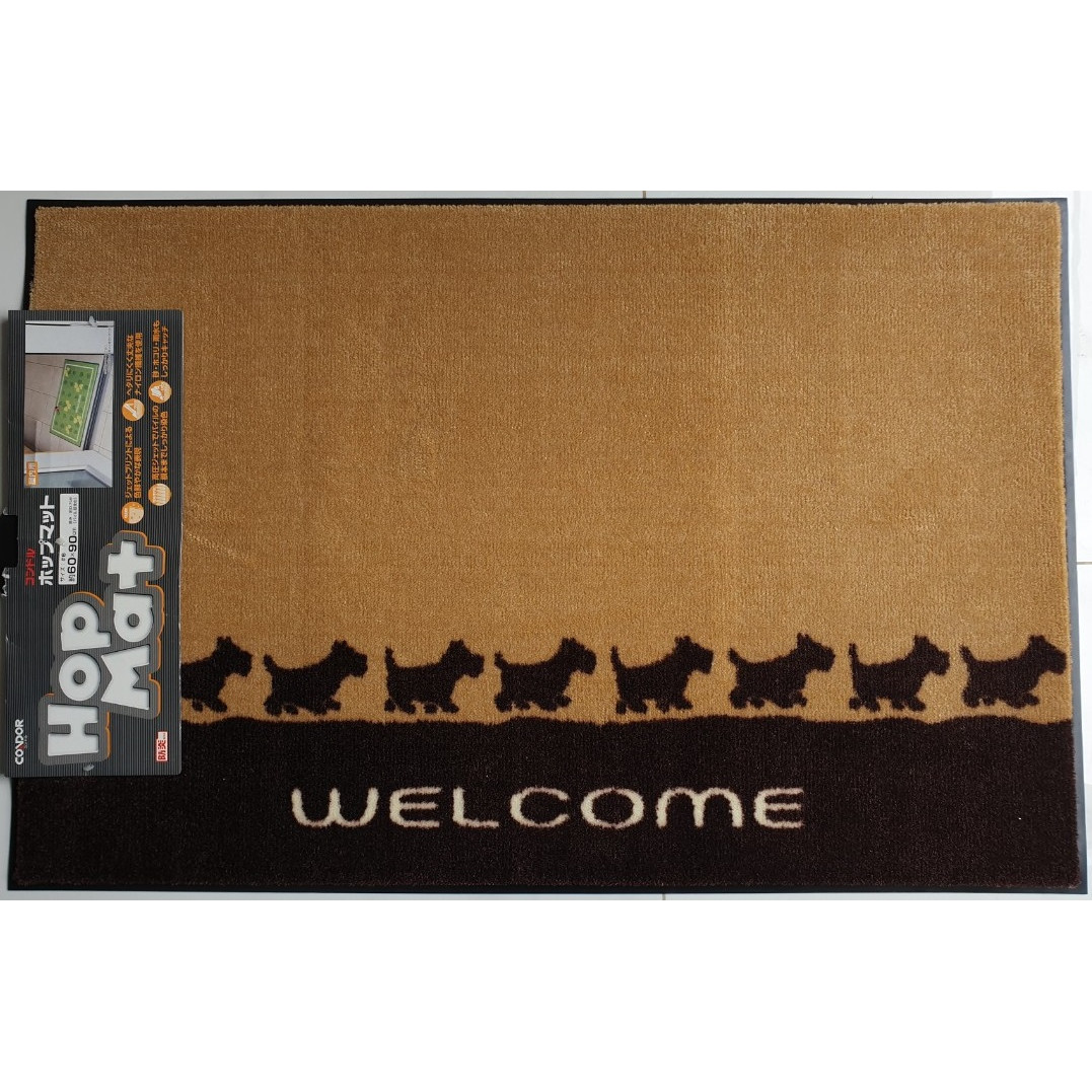 Thảm Welcome 45x75CM CONDORJAPAN  Đế cao su chống trượt DOORMAT