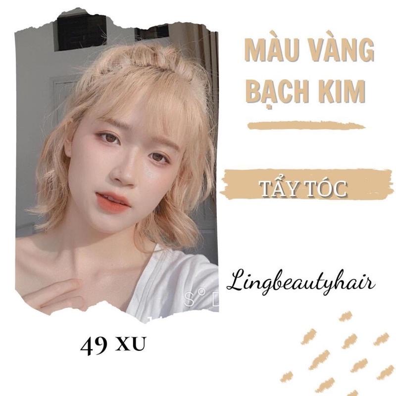 Sét Thuốc Nhuộm Tóc Bạch Kim Tặng gang tay và oxi