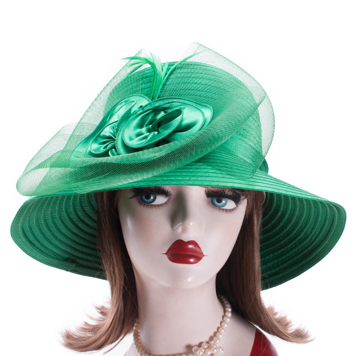 Nón Rộng Vành Nón Mùa Hè Cho Nữ Lông Vũ Lưới Fascinator Miếng Vải Cô Dâu Của Mẹ Nón Cưới Derby Giáo Hội Bãi Biển Nắp