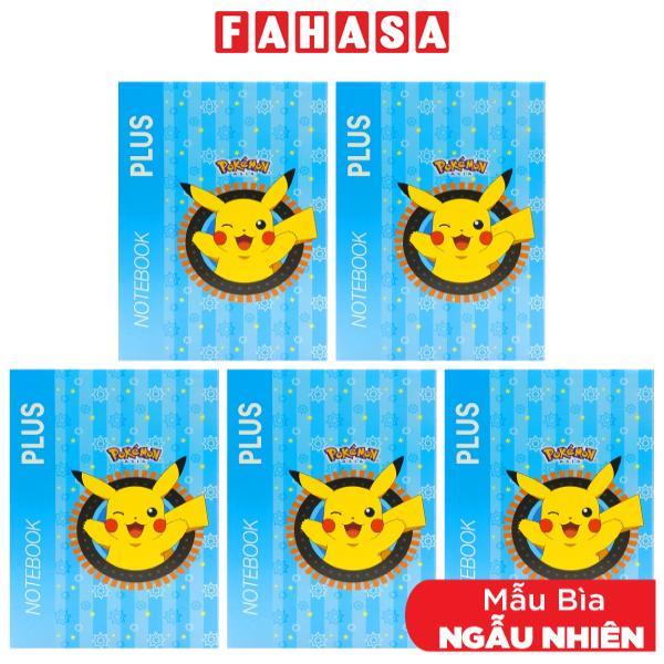 Combo 5 Tập Học Sinh B5 4 Ô Ly 120 Trang 70gsm Pokemon Notebook - Plus 700-V006 (Mẫu Màu Giao Ngẫu Nhiên)