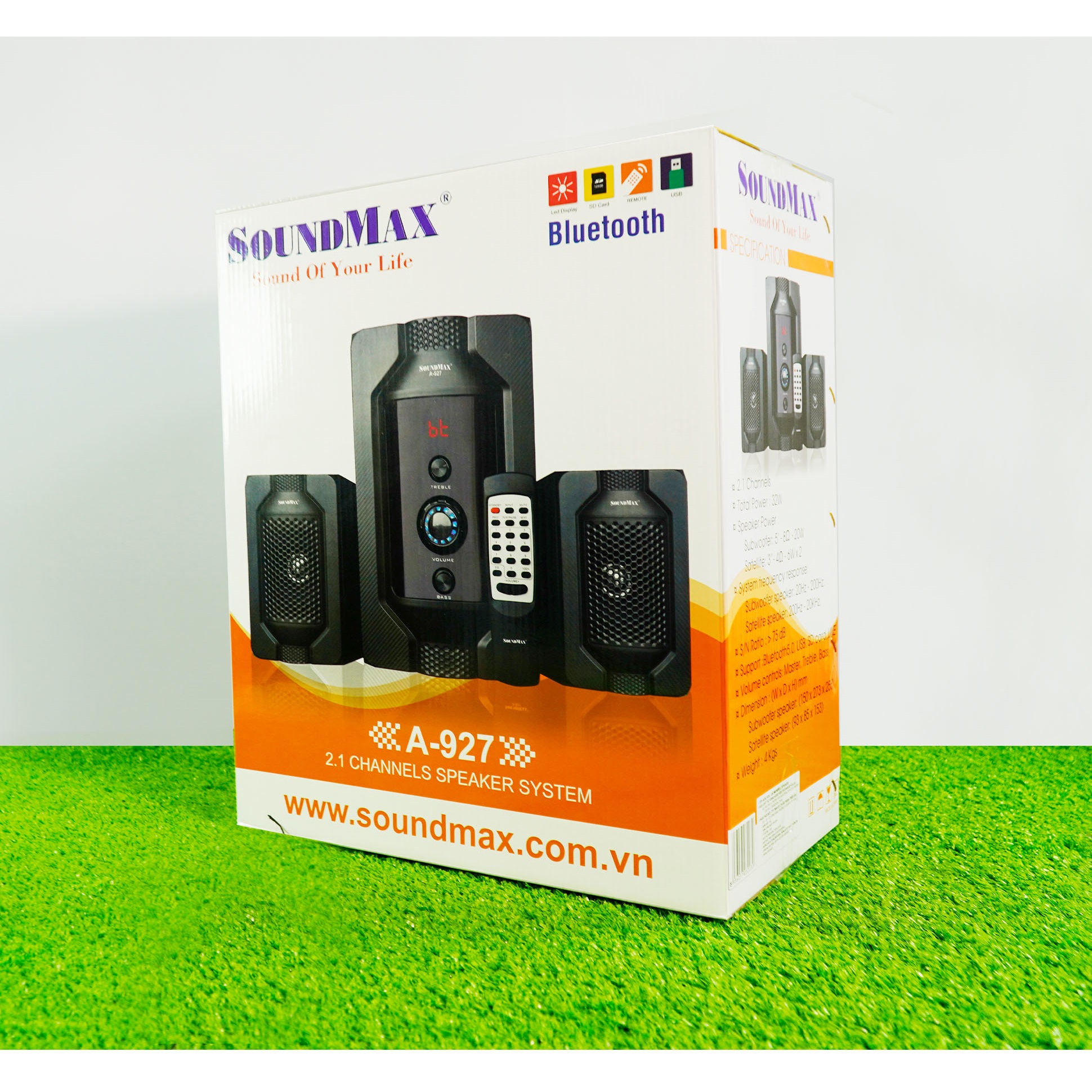 Loa Vi Tính SoundMax A927 2.1 32W (RMS) - Hàng Chính Hãng.