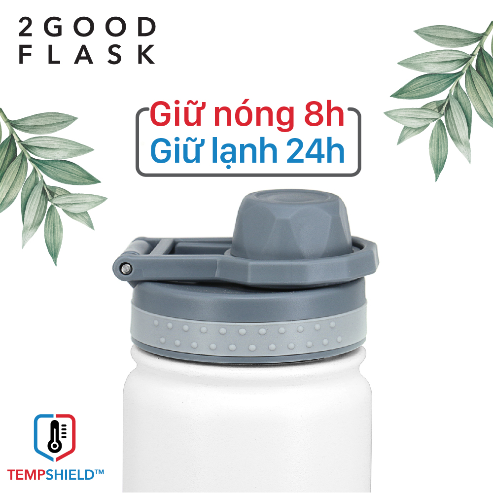 Bình giữ nhiệt Thép Không Gỉ 2GOOD Wide Mouth WM-02 (530ml) - Hàng Chính Hãng