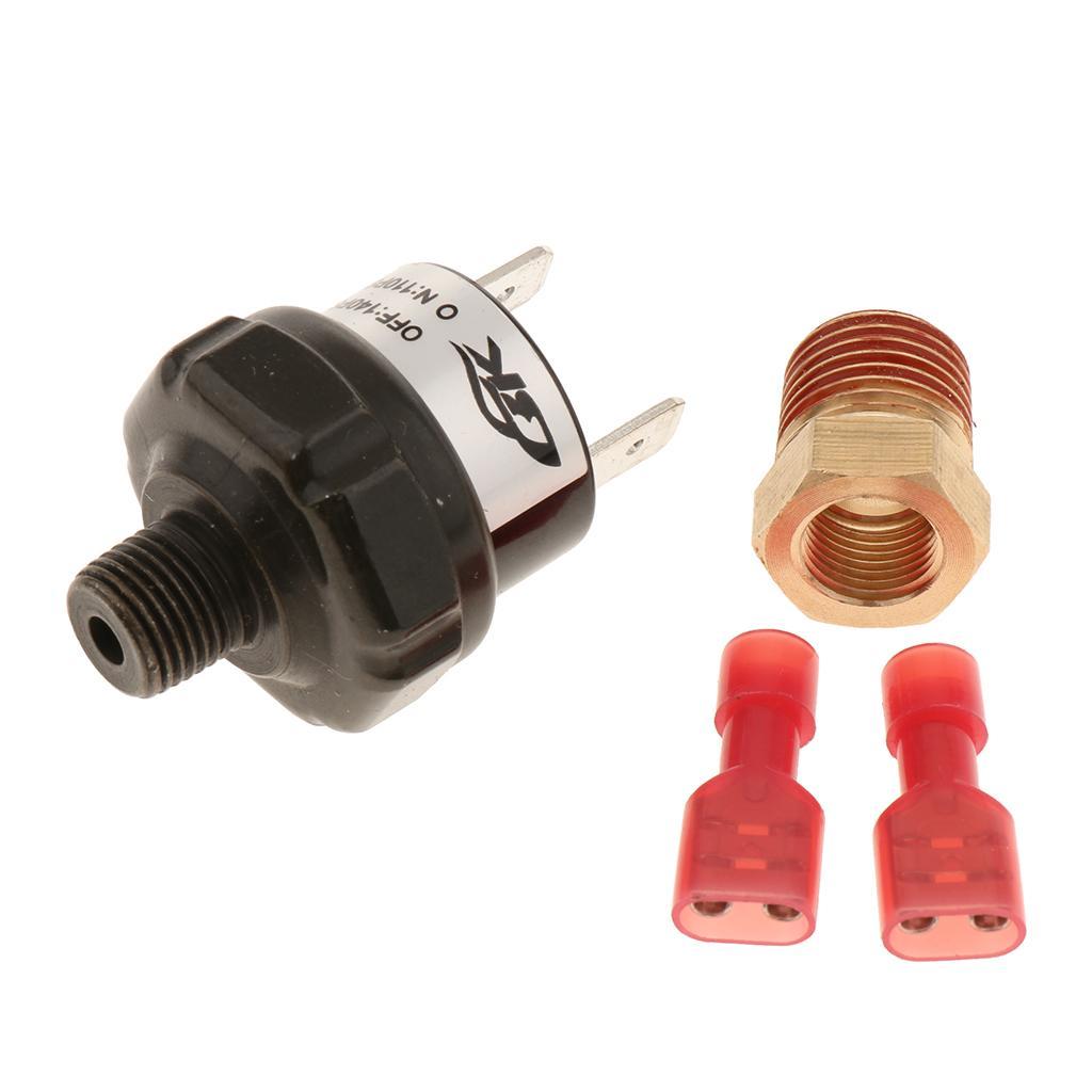4x12V 110-140psi Pressure Switch Tank Mount Air Horn Presssure Switch Valve