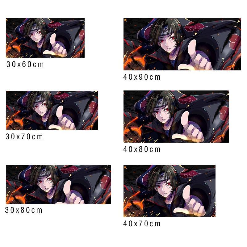 Tấm Lót Chuột Và Bàn Phím Chơi Game Dày Hai Chiều In Hình Anime Naruto Uchiha Itachi 90X40LOL