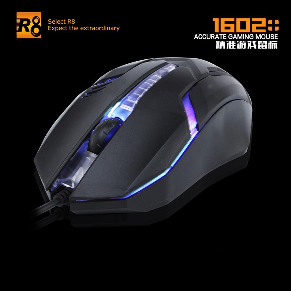 Chuột Game R8 1602 đèn led đa màu