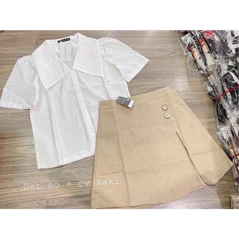 SET SƠMK CHÂN VÁY KHUY GỖ