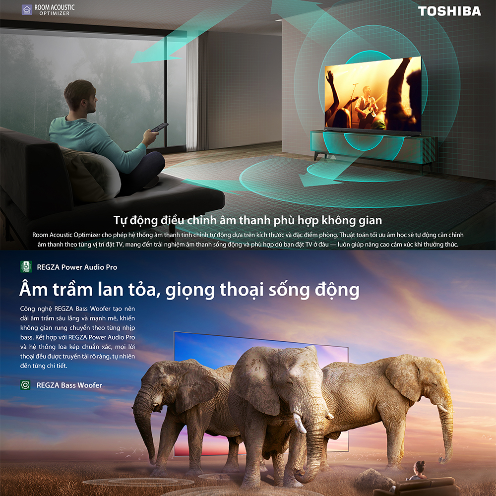 [SP Mới 2025] Smart Tivi Toshiba 55 inch AI 4K Mini LED 55Z670RP, Giao Hàng Toàn Quốc, Hàng Chính Hãng