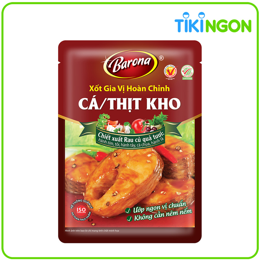 Xốt gia vị hoàn chỉnh cá/thịt kho BARONA