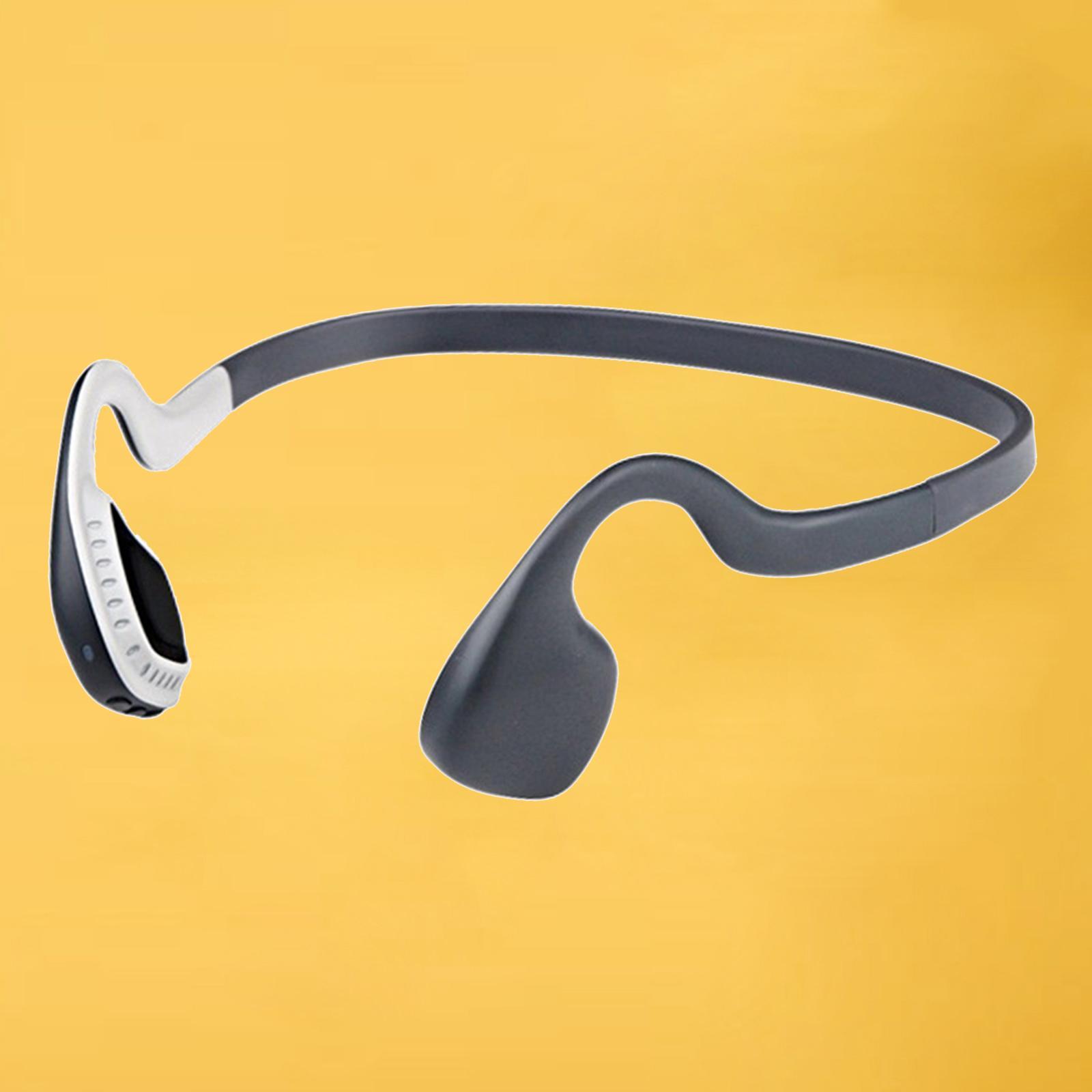 Bluetooth Headset Bone Conduction Headphones for Sports Running Cycling Grey