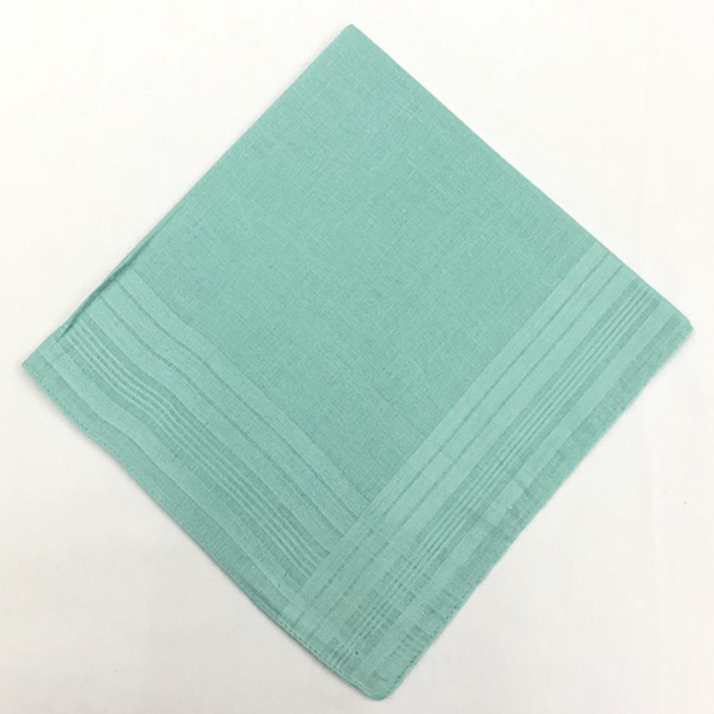 12x Classic 100% Cotton Plain Handkerchiefs Square Hankie Party Kerchiefs Towel