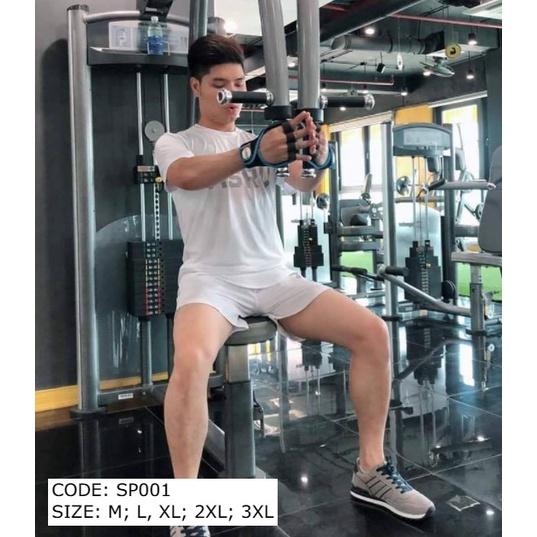 Bộ đồ tập gym nam ASRV thun lạnh co giãn 4 chiều SP001