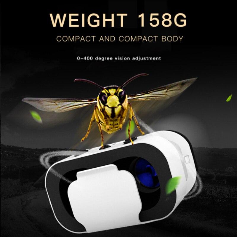 Kính 3D VR SHINECON G05A Tai nghe thực tế ảo gắn trên đầu Kính VR có thể điều chỉnh dành cho điện thoại thông minh Android 4,76 inch Màu sắc: Ngà