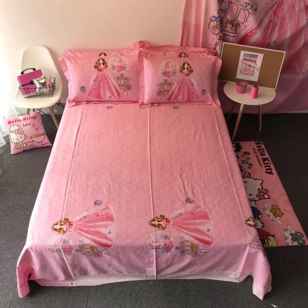 Bộ ga gối cotton hoạt hình Disney MẪU CÔNG CHÚA