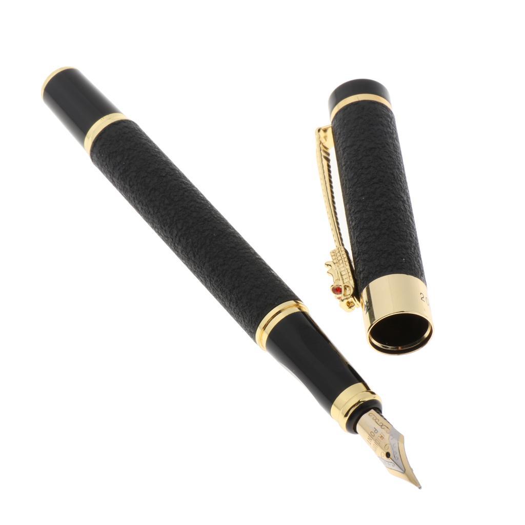 Elegant Fountain Pen Fine 0.5mm Business Writing Supplies black