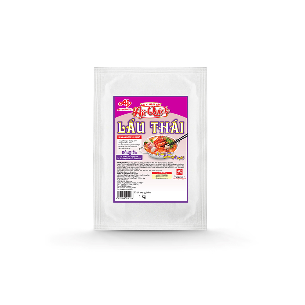 Gia Vị Nêm Sẵn Aji-Quick® Lẩu Thái 1kg/Gói