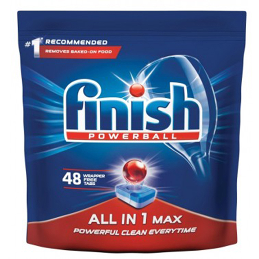 Túi 48 viên rửa chén Finish All In1 Max Dishwasher Tablets PTT09438