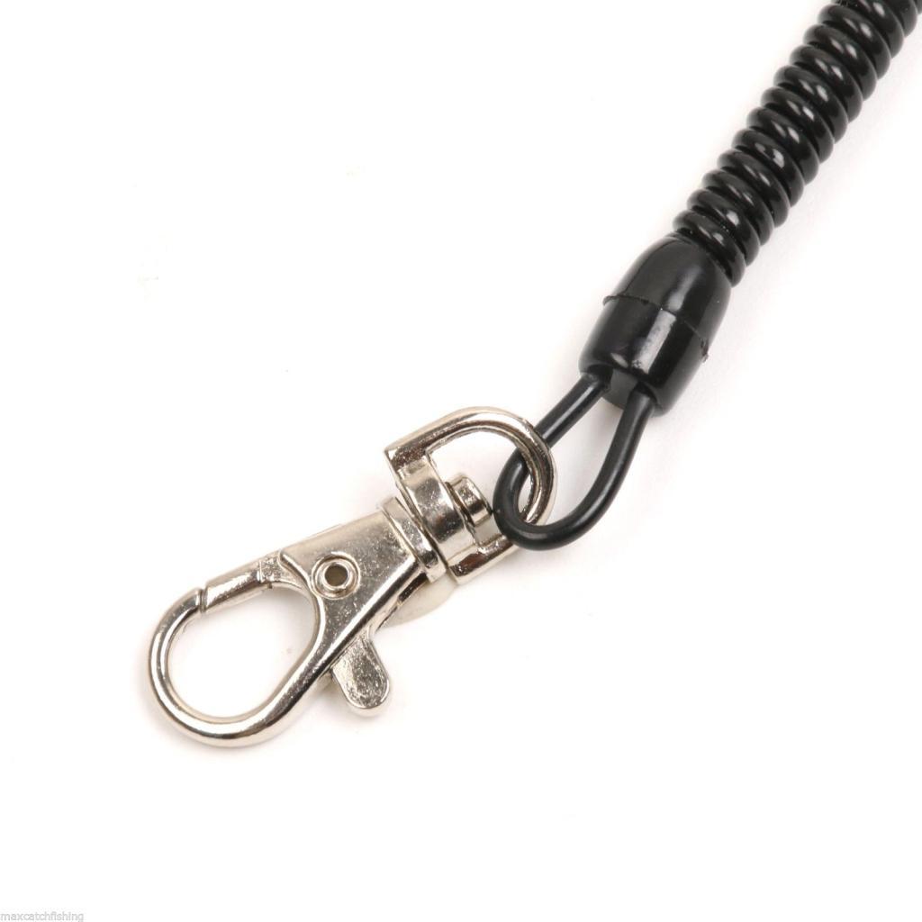 Elastic Fishing Lanyard Quick Release Holder And Mini Pin-on Retractor