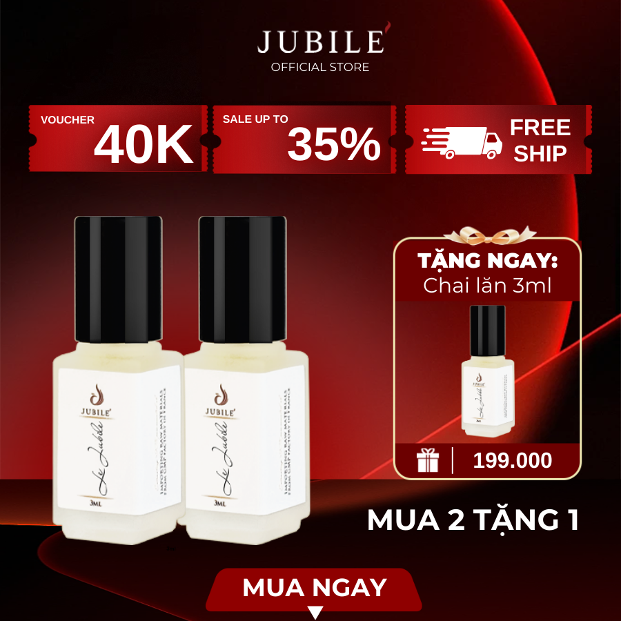 Jadore by Jubilé - Tinh dầu nước hoa Pháp Nữ Minisize Dạng lăn 3ml Thơm Lâu, Sang Trọng, Quyến Rũ